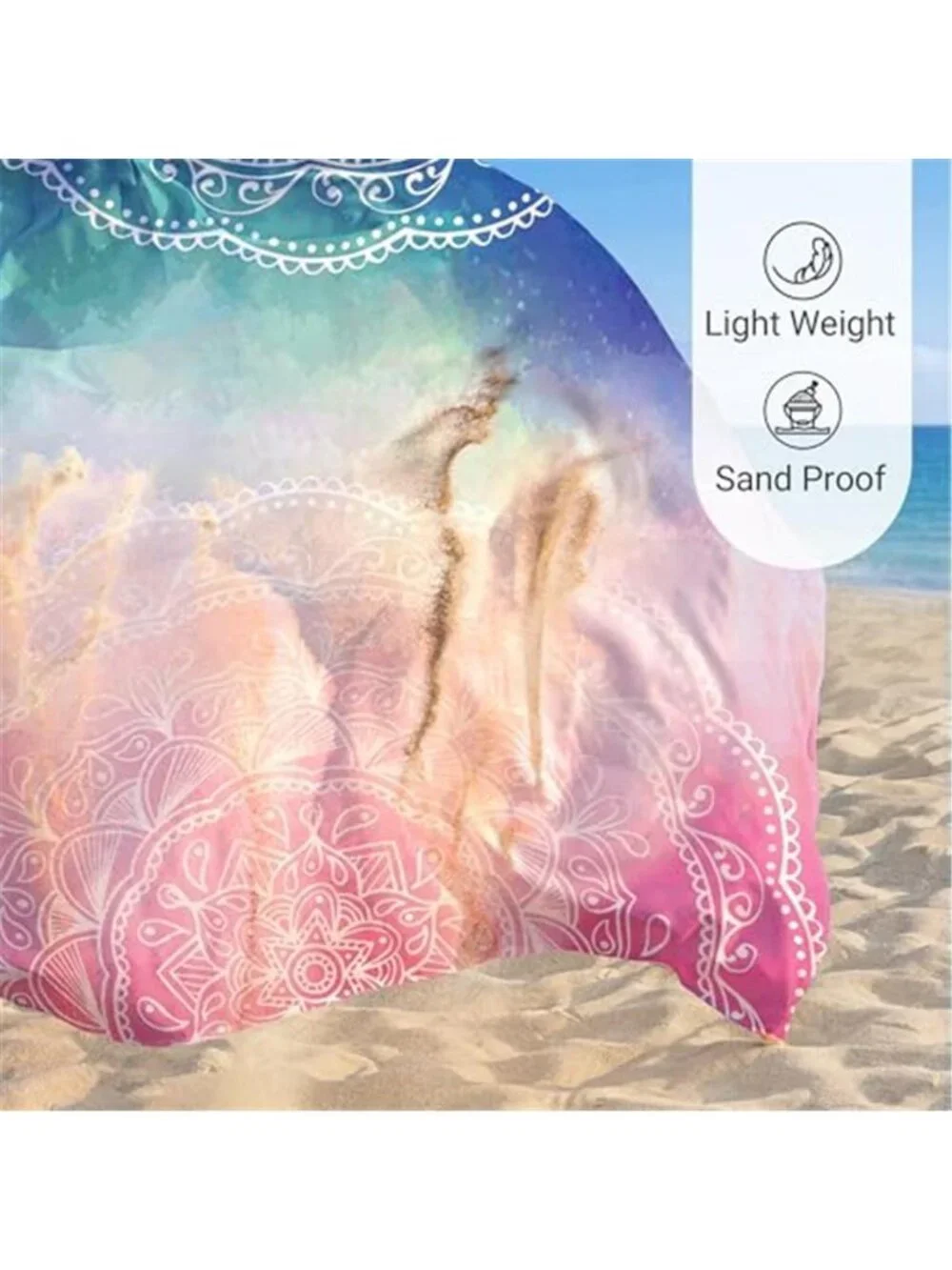 Sandproof Beach Blanket Waterproof Picnic Mat Large Outdoor Camping Travel Rug